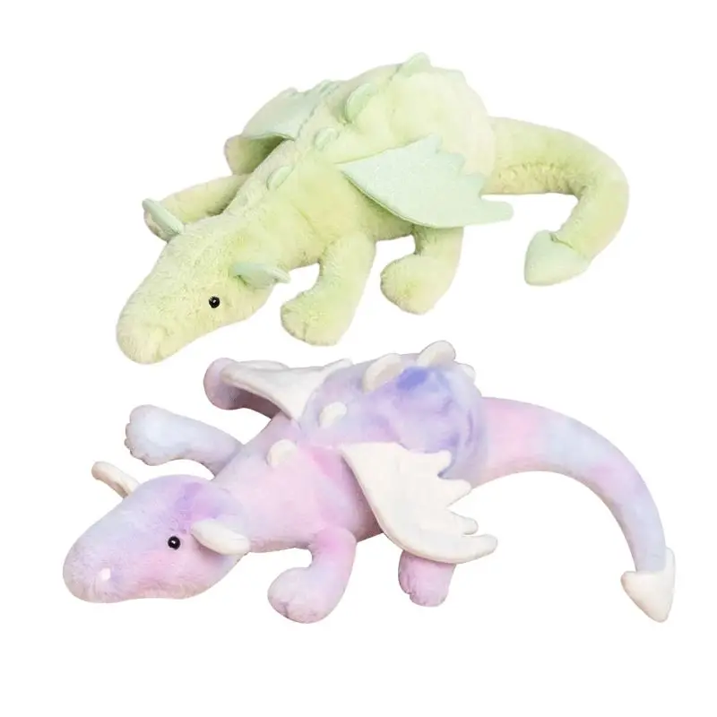 Kawaii nová vysoko kvalitná simulačná simulácia snehu drak farebné plyšové hračky mäkké krídlo bábiky narodeniny darček domov