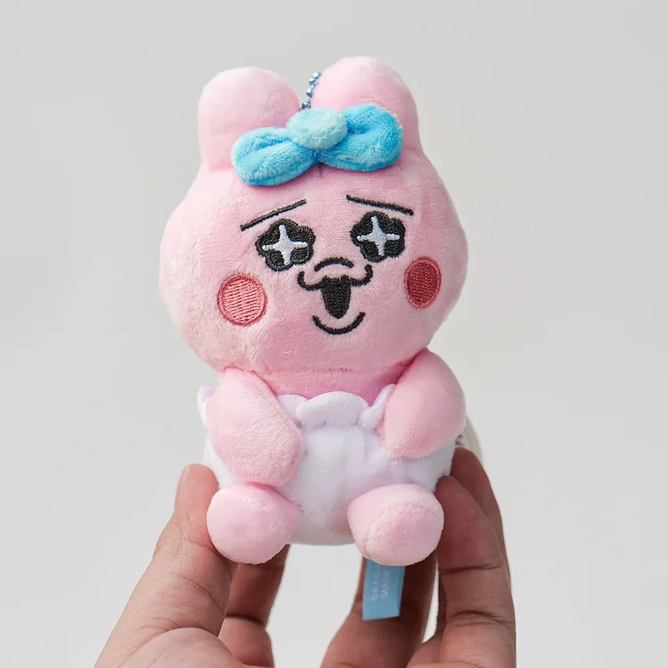 Kawaii Pink Rabbit Plush Hray Creative Batch prívesok japonská karikatúra vtipné nohavice ružové králičie bábika darček pre darček pre dievčafried