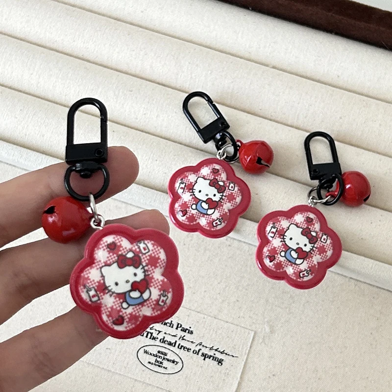 Kawaii Retro KT Cat Keychain Bag Ozdobenie Doplnky Karika
