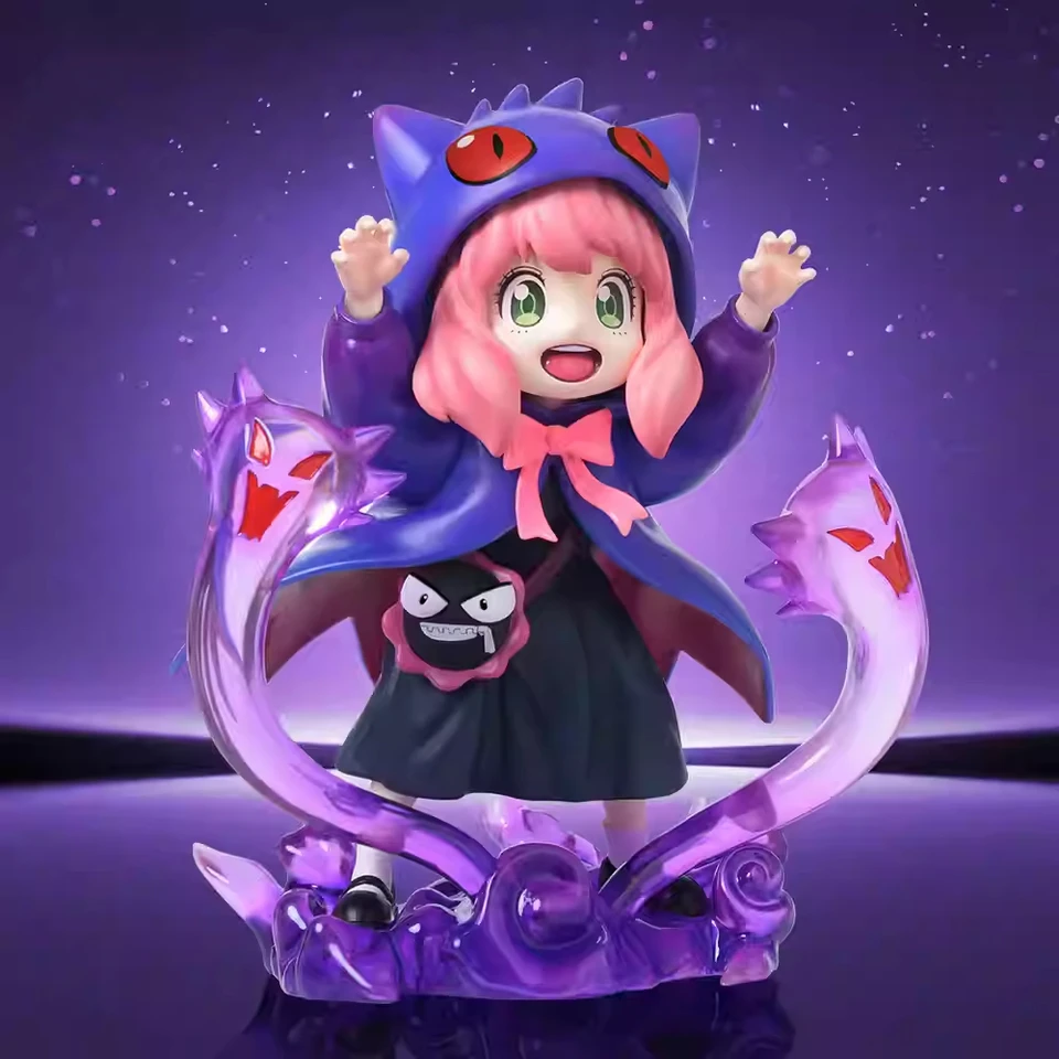 Kawaii Spy Family Periférie Periférie Anya Folger Cosplay Cosplay Gengar Limited Edition Desktop Ornament Model Dávajte darček priateľke