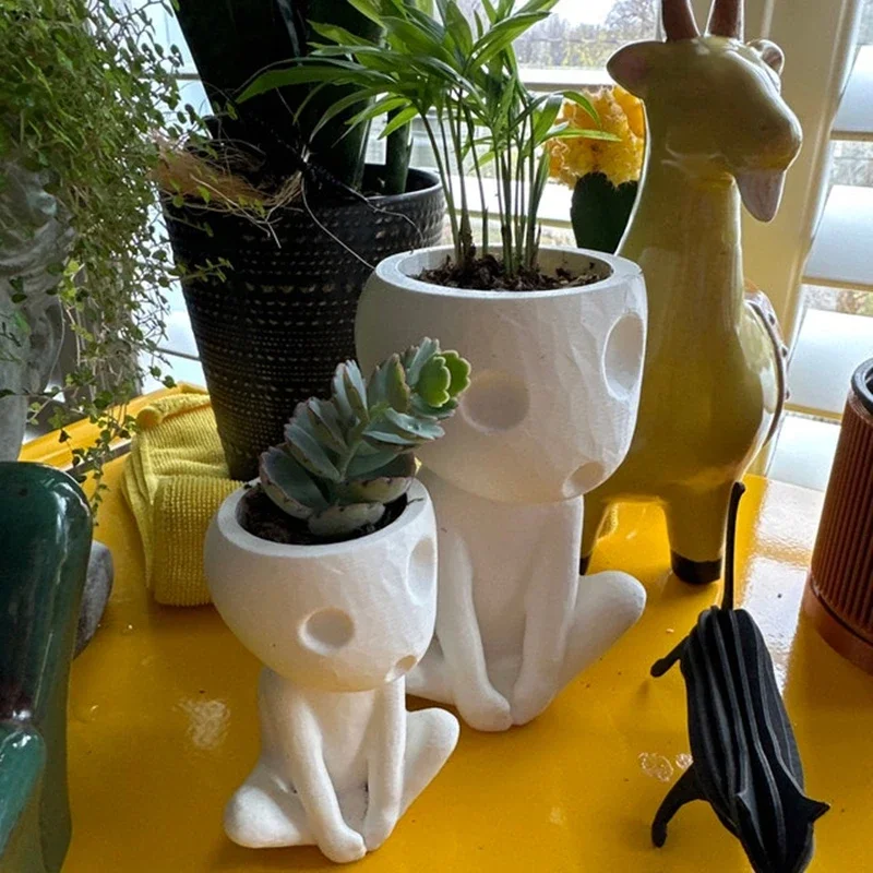 Kawaii strom Elfy Petyter Pot Kodama Záhradný hrniec Malé držiak držiaka rastlín Plant Plant Plant kvetinové hrnce pre vnútorné rastliny