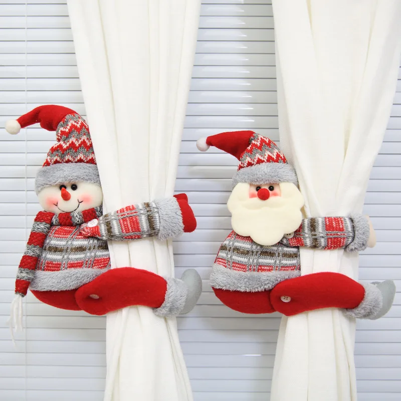 Kawaii vianočná plyšová hračka.cute Santa Claus. Snehuliak. Gombíky s plyšovými závesmi.