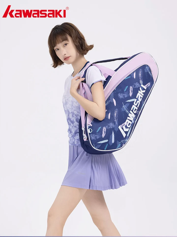 Kawasaki 2024 Badminton Bag Ženy viacúčelové módne ľahké prenášanie tenisovej tašky K1G00-B8362