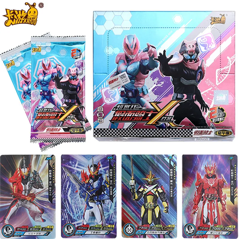 Kayou Kamen Rider Cards Luxury Edition Masked Rider Collection Interactive Game Periférny papier Flash karta detský darček 180ks