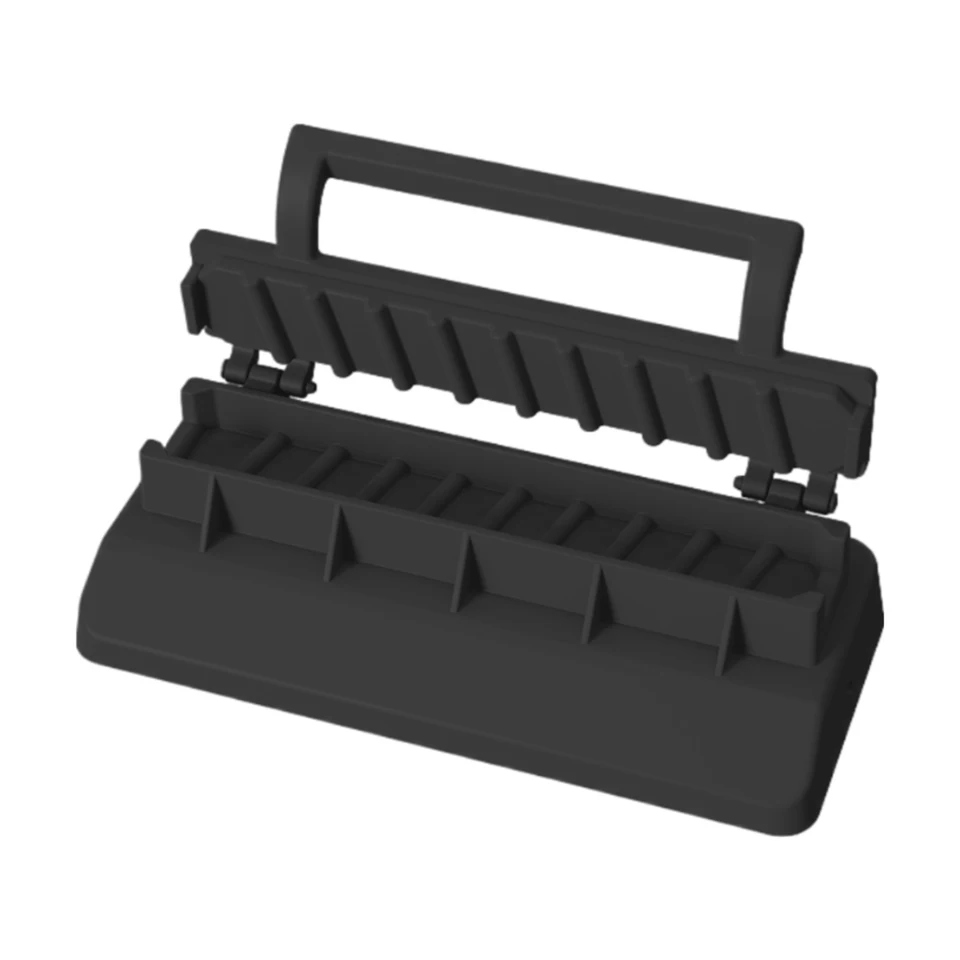 Kebab Press Plastová príručka Kabob Fold Prenosná opakovane použiteľná grilová mäsová špajza stroja Easy BBQ Companion pre domácich kuchárov