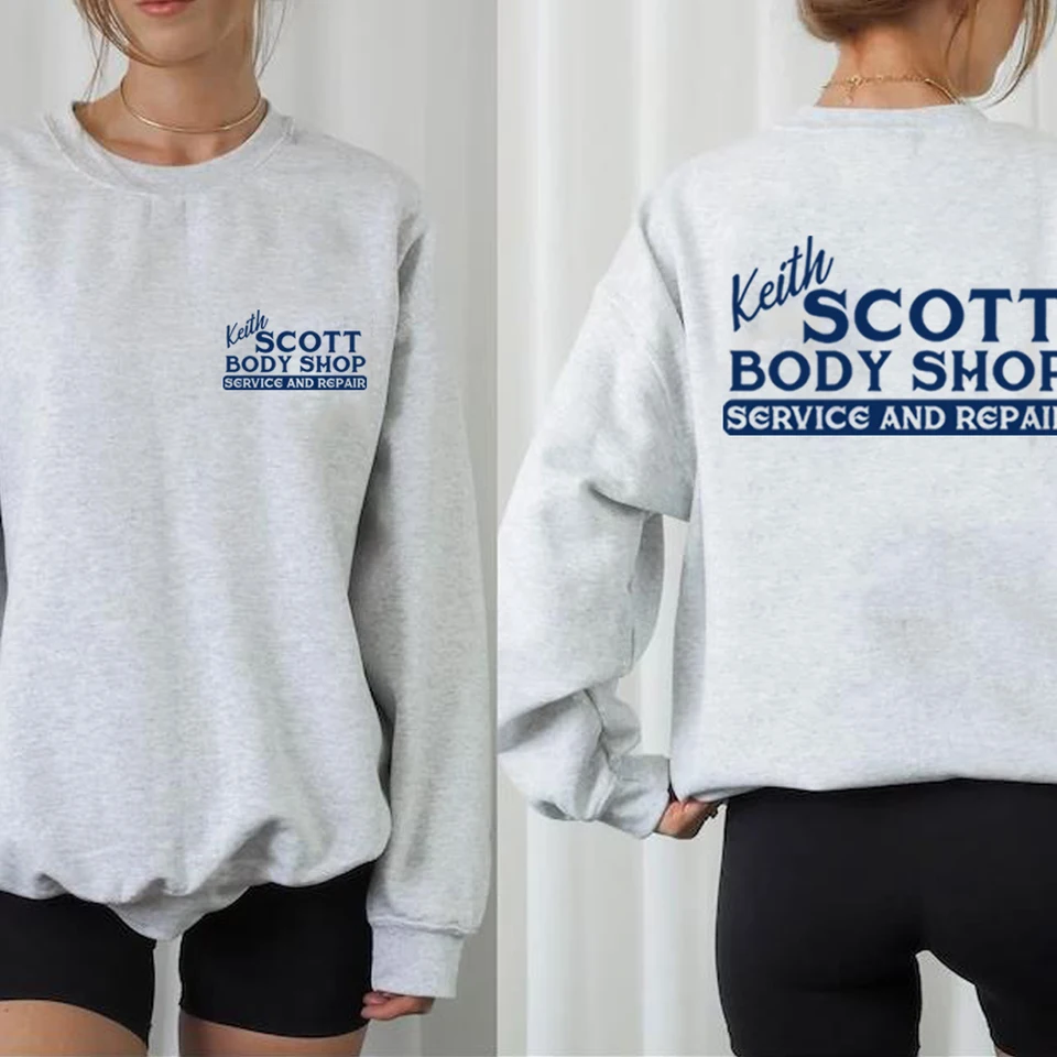 Keith Scott Body Shop Suckirshirt TV Show One Tree Hill košeľa Ravens basketbalová košeľa Oth Oth Lucas Nathan Scott Striesok fanúšikov