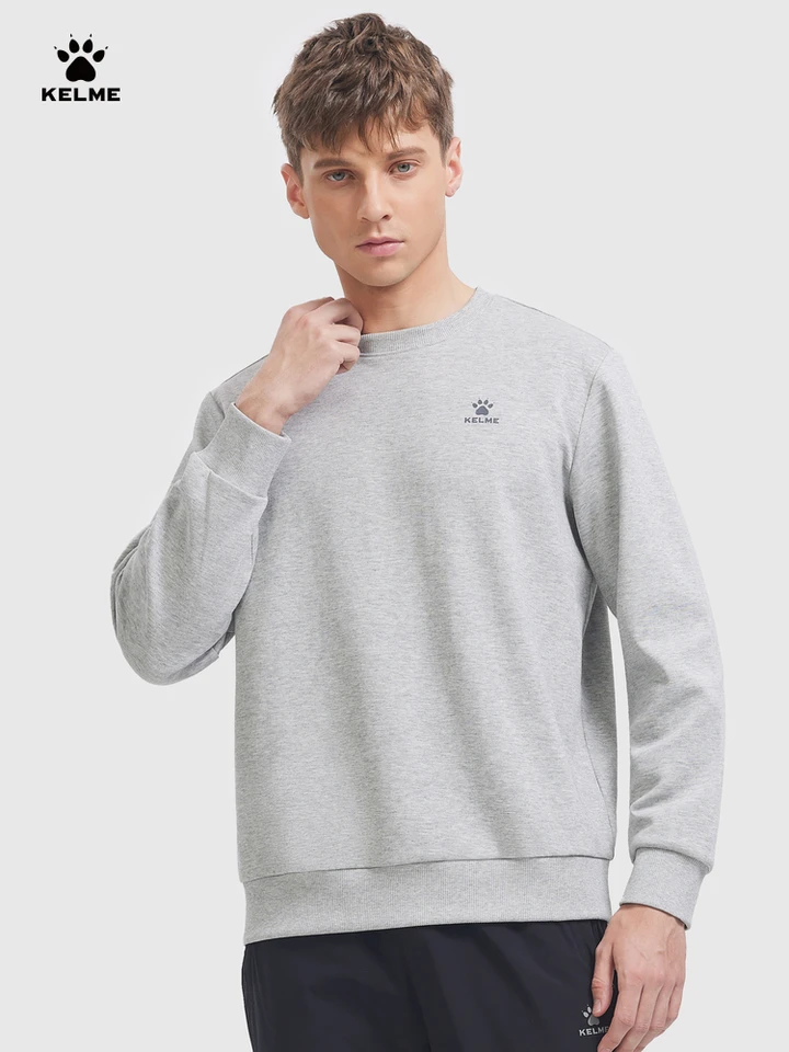 Kelme pánsky okrúhly krk Sweater Šport Príležitostné pletené nohavice bežiace fitness futbalové basketbalové športové súpravy