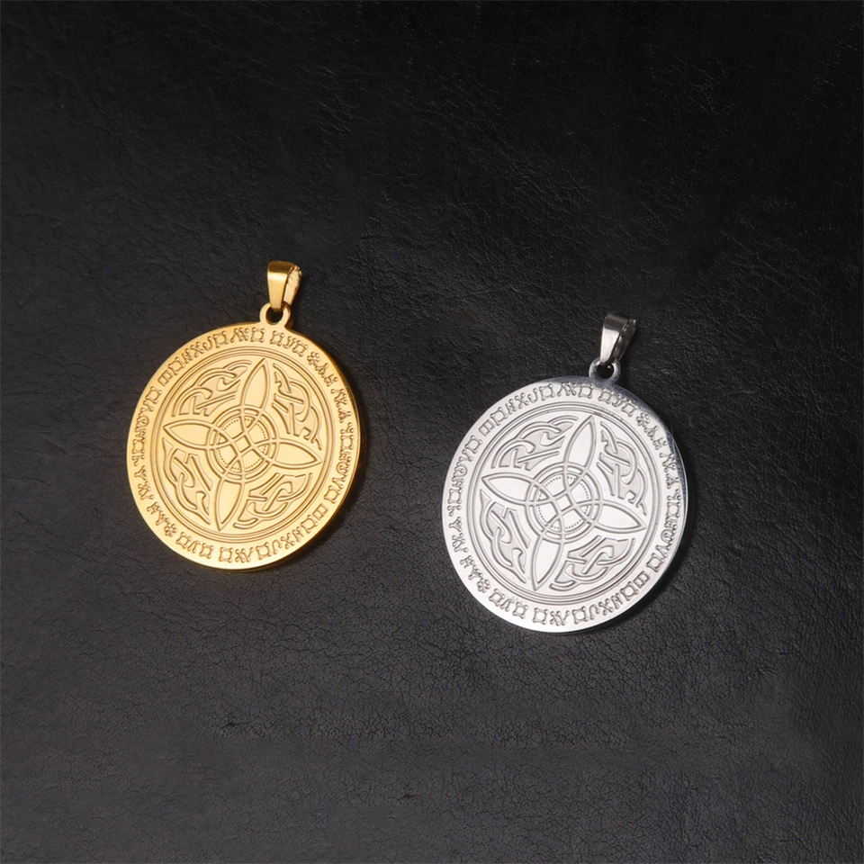Keltské čarodejnícke kúzlo z nehrdzavejúcej ocele Náhrdelník Kľúčové kúzla pre šperky Výroby veľkoobchodných domácich majstrov Amulet Amulet Pendants Príslušenstvo