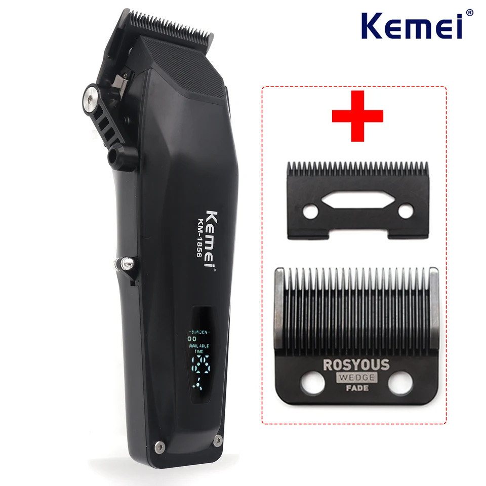 KEMEI KM-1856 Profesionálny strih na vlasy LED displej bezdrno