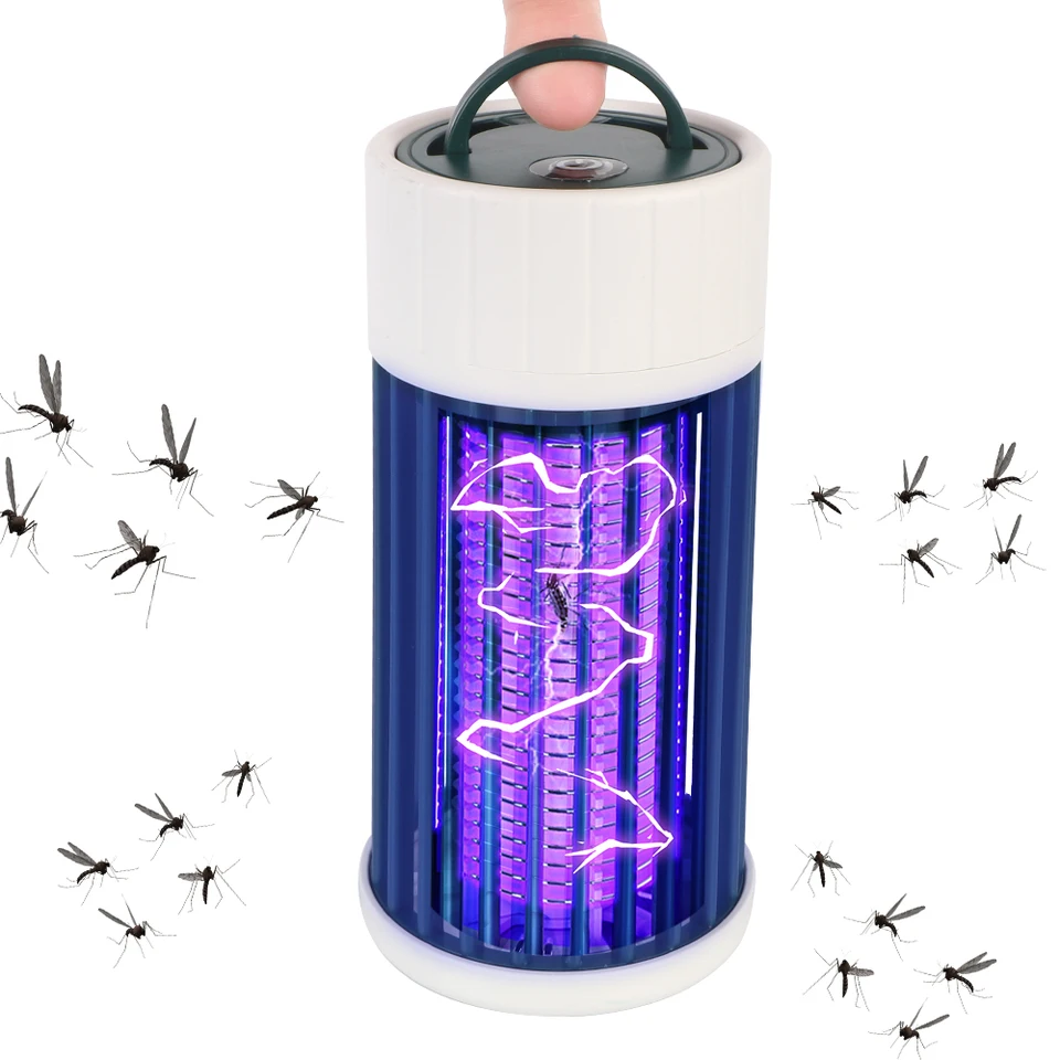 Kemping anti mušky Mute Electronic Hmyz Killers Anti Mosquito Repelent Killer Indoor Nabíjateľná chyba prenosná LED LED