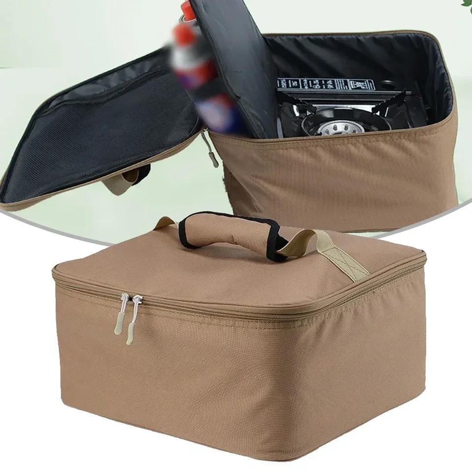 Kempingový plynový skladovací vrecko prenosný palivový valcový plynový kachle Ochranné puzdro Outdoor Picnic Rains Organizátor
