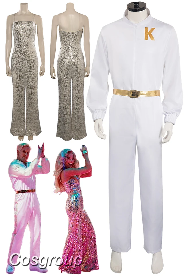 Ken Margot Cosplay Fantasia 80. roky retro disco Dance Wear 2023 film Barbei kostým maskovanie
