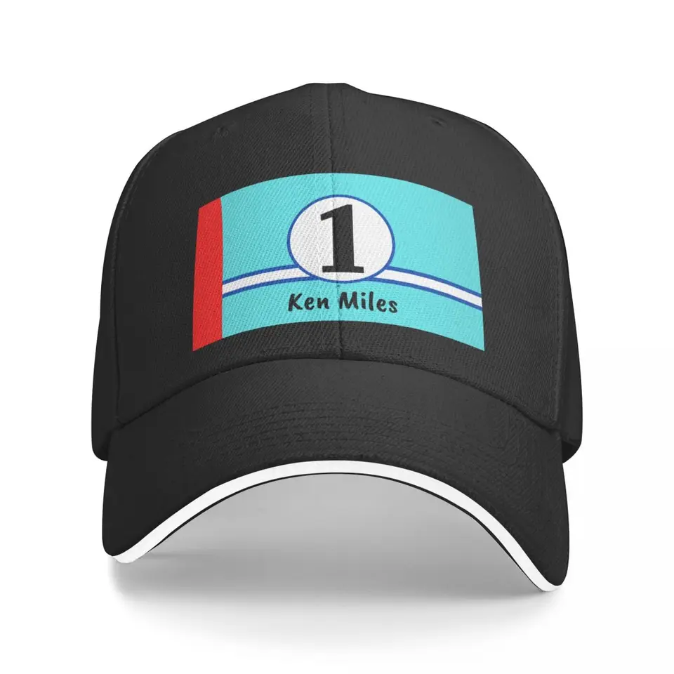 Ken Miles - 1 baseballová čiapka guľôčková čiapka Streetwear Golf Wear Derby Hat Golf Dámske pánske pánske mužy