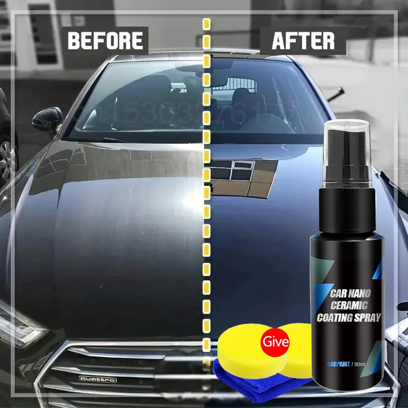 Keramická nano poťahová kvapalný náter, automatická hydrofóbna vrstva, leštiaca farba, lak na auto, nano poťahovanie