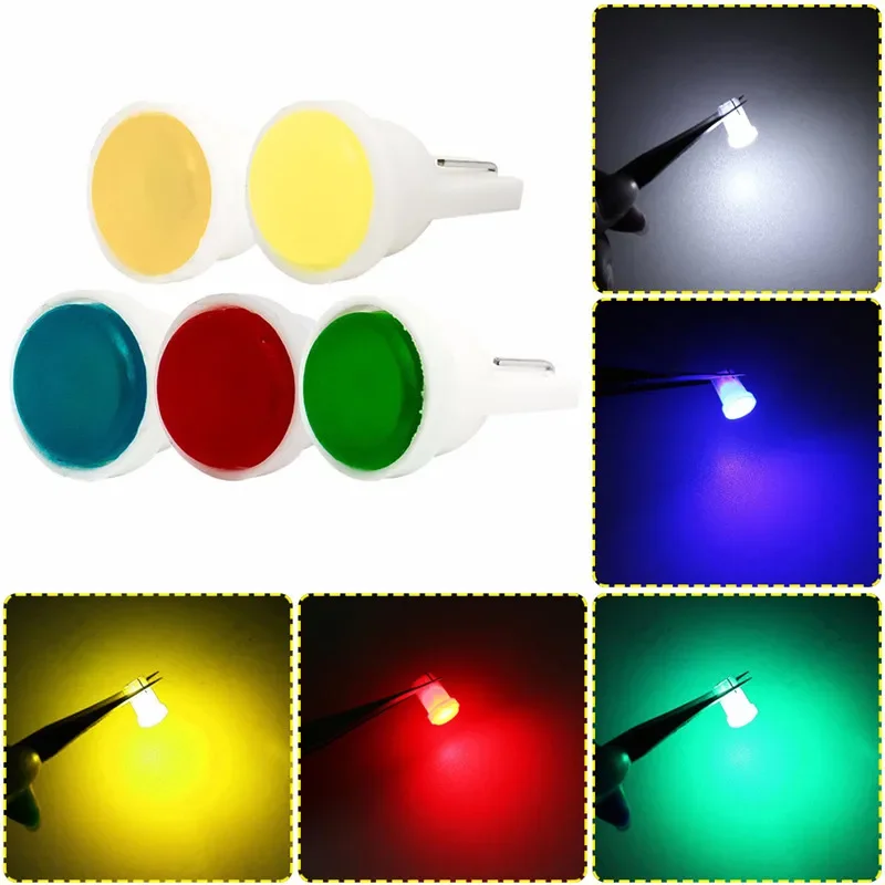 Keramický automobil interiér 1W SMD Dlhodobý LED LED T10 COB W5W 168 Klinové dvere Príspevok na bočné žiarovka Lampa Svetlo auta