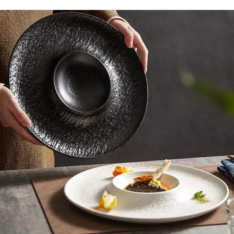 Keramika večera tanier Sushi Cesta steaky okrúhle riadové občerstvenie pečivo dezert pre domácnosť reštaurácia ovocná chlieb