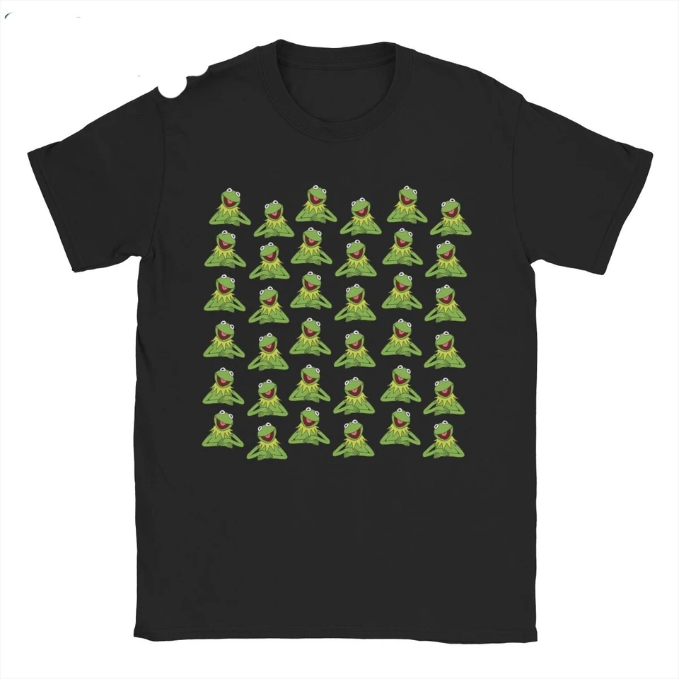 Kermit Frog Pánske tričko Muppets show letné tričko Dámske bavlnené oblečenie vtipné darčekové tričká s krátkym rukávom roztomilé karikatúra Top Top