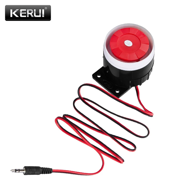 Kerui mini káblové sirénové rohy pre bezdrôtový domáci alarmový bezpečnostný systém 120 dB hlasno siréna