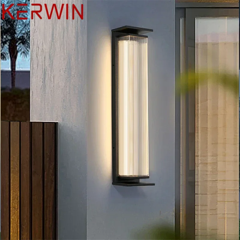 Kerwin Contemporary LED vonkajšie nástenné lampy Elektrické jednoduchosť vodotesná balkónová chodba Courtyard Villa Gate Hotel