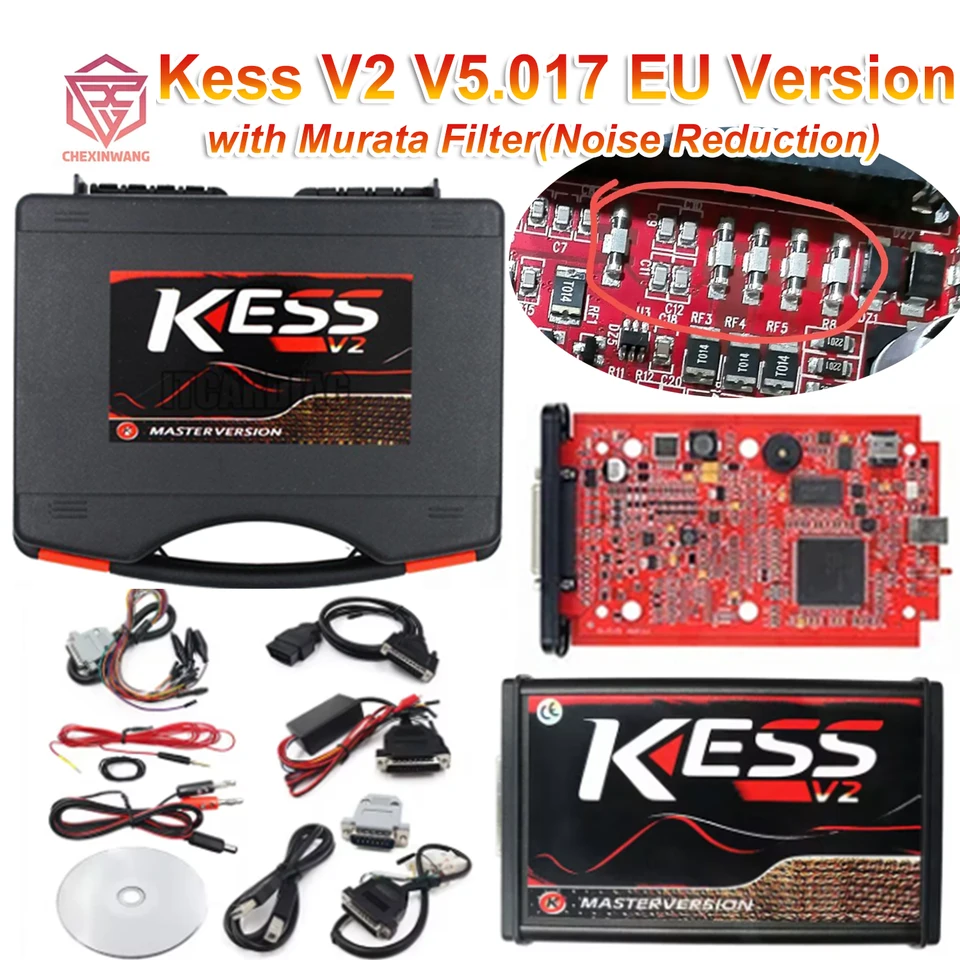 KESS V2 V5.017 s Murata filtrom online 2.80 EU Red KTAG 7.020 2.25 OBD2 TRUCKS