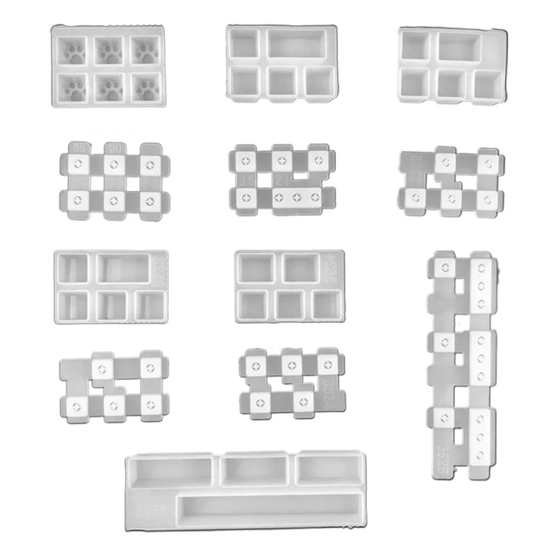 Keycap Fold DIY Mechanická klávesnica Silikónová forma Epoxidová forma živice pre tvary kľúčových čiapok pre mačku pazúru pre DIY Art Craft Tool