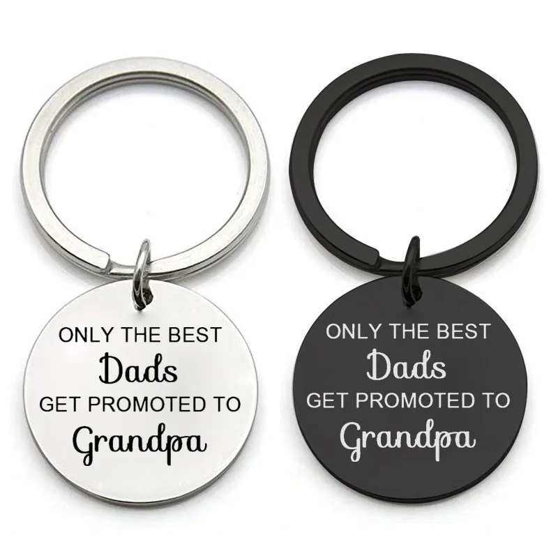 Keychain dedko pre rodinnú mamu otec Dedko Grandma Strýko teta z nehrdzavejúcej ocele Kláves