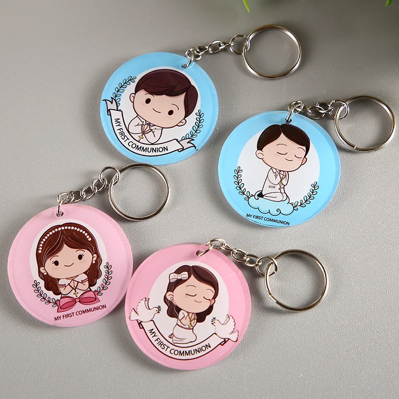 Keychain láskavosť, priazeň z krstu, osobný dar, Mi Bautizo, First Communion Advices, Krste darček, darček Keychain Keychain Darček