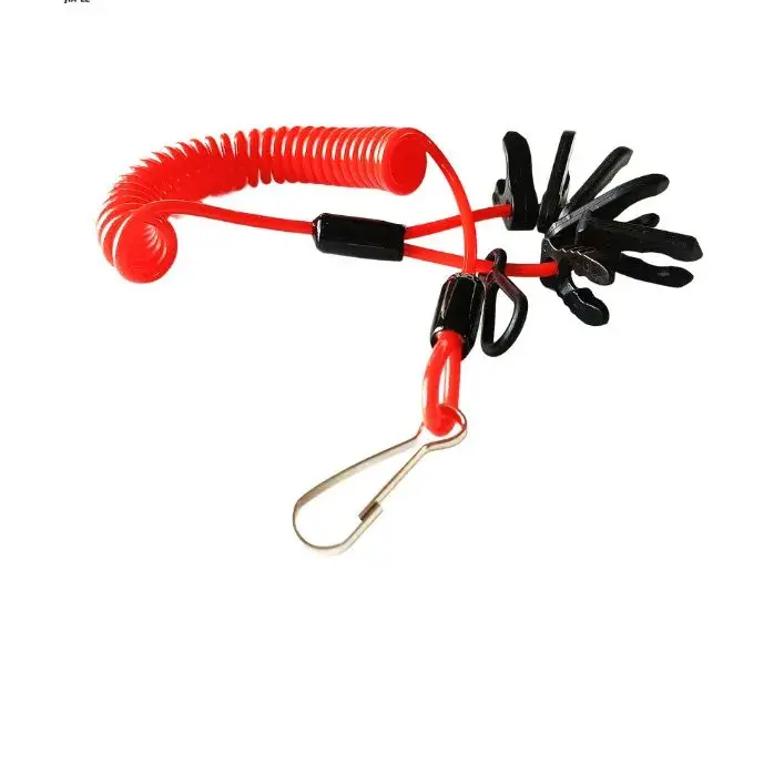 Keychain Outboard Marine Outboard Motor Motor Stop spínač Kľúč na bezpečnosť lana Bezpečnosť popruhu pre prívesok Yamaha pre vodotesný Honda