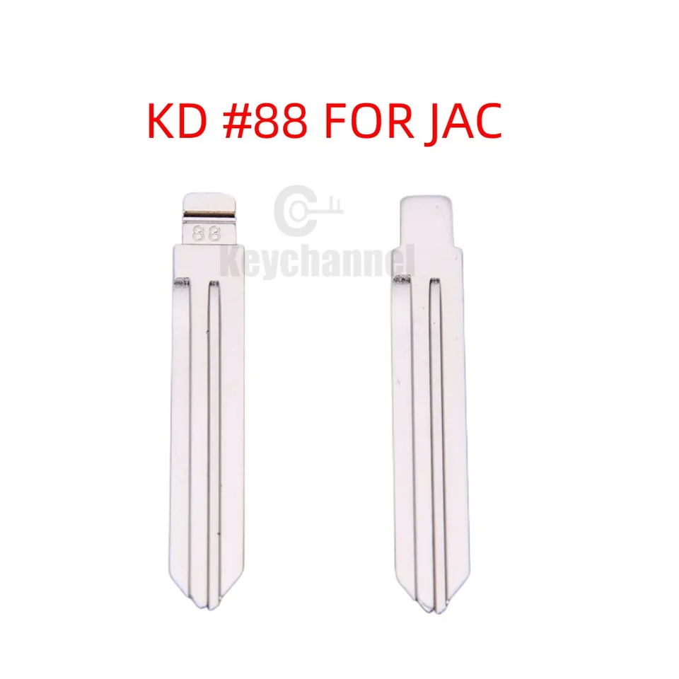 KeyChannel 5/10ks #88 KD Diaľkový diaľkový prázdny Universal Car Key Blade Náhradný kľúč pre diaľkové ovládanie Jac pre diaľkové ovládanie KeyDiy VVDI Xhorse JMD