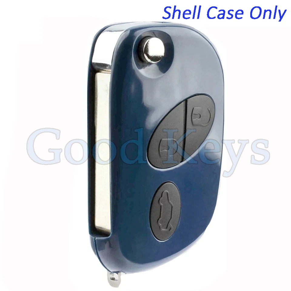 Keyecu Flip Ride Remote Key Shell Case FOB For Maserati Quattroporte Granturismo 2005 2006 2007 2008 2009 2010 2011 2011 pre RX2TRF937