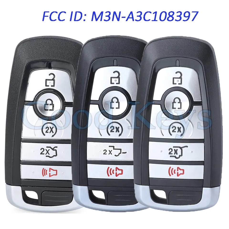 Keyecu M3N-A3C108397 Smart Remote Key FOB pre Ford Edge Expedition Mustang F-150 F-150 F-350 2022 2023 2024 164-R8355 164-R8330