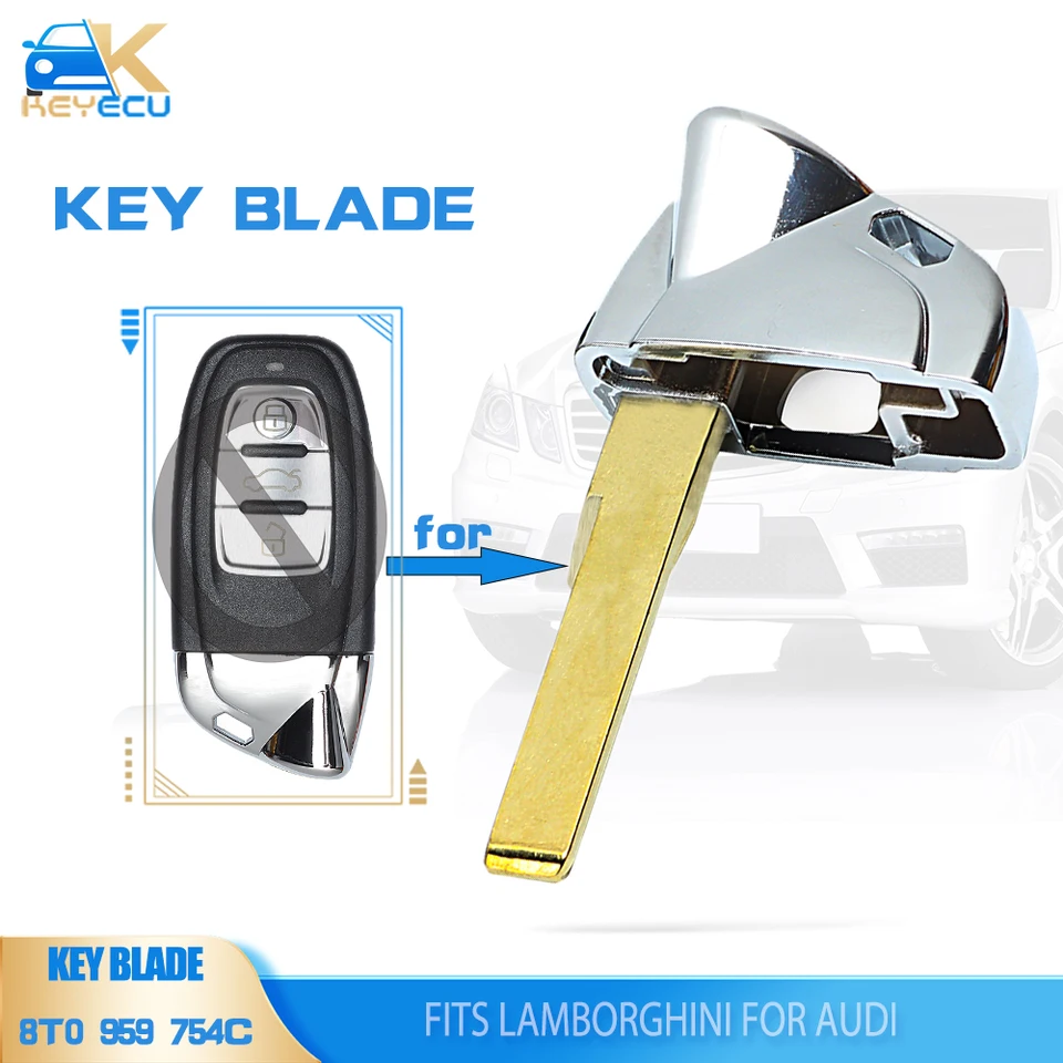 Keyecu Smart Remote Key Blade pre Lamborghini pre Audi FCCID: 8T0 959 754 C