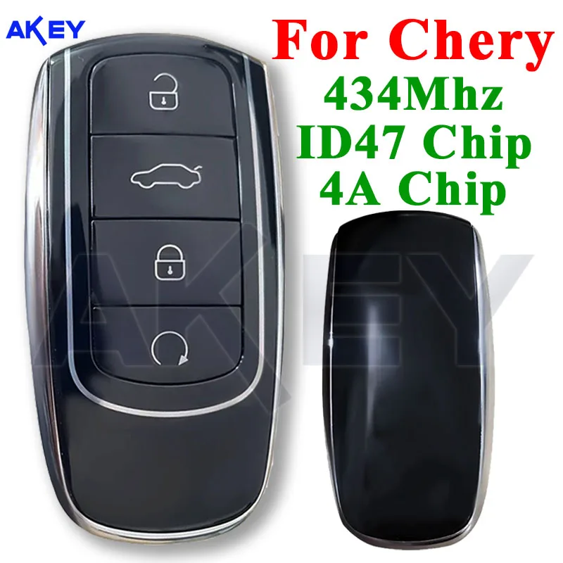Keyless Start Auto Car Key 434MHz ID47/4A Chip Fit for Chery Tiggo 8 Plus Tiggo Tiggo 8 Pro Omoda XCite X-Cross 7 LADA