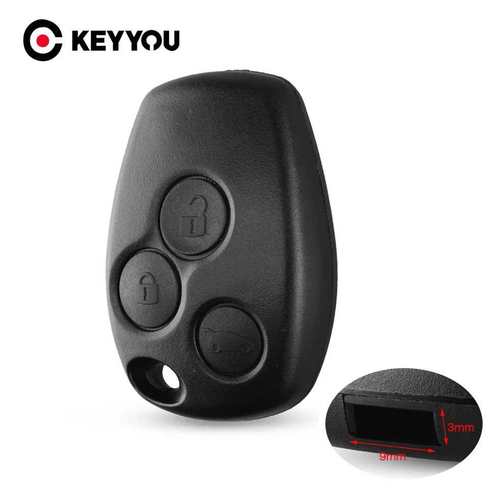 Keyyou 2 3 Tlačidlá Key Shell Case pre Renault Megane Modus Espace Laguna Duster Logan Dacia Fluence Clio Kango pre Nissan Almera