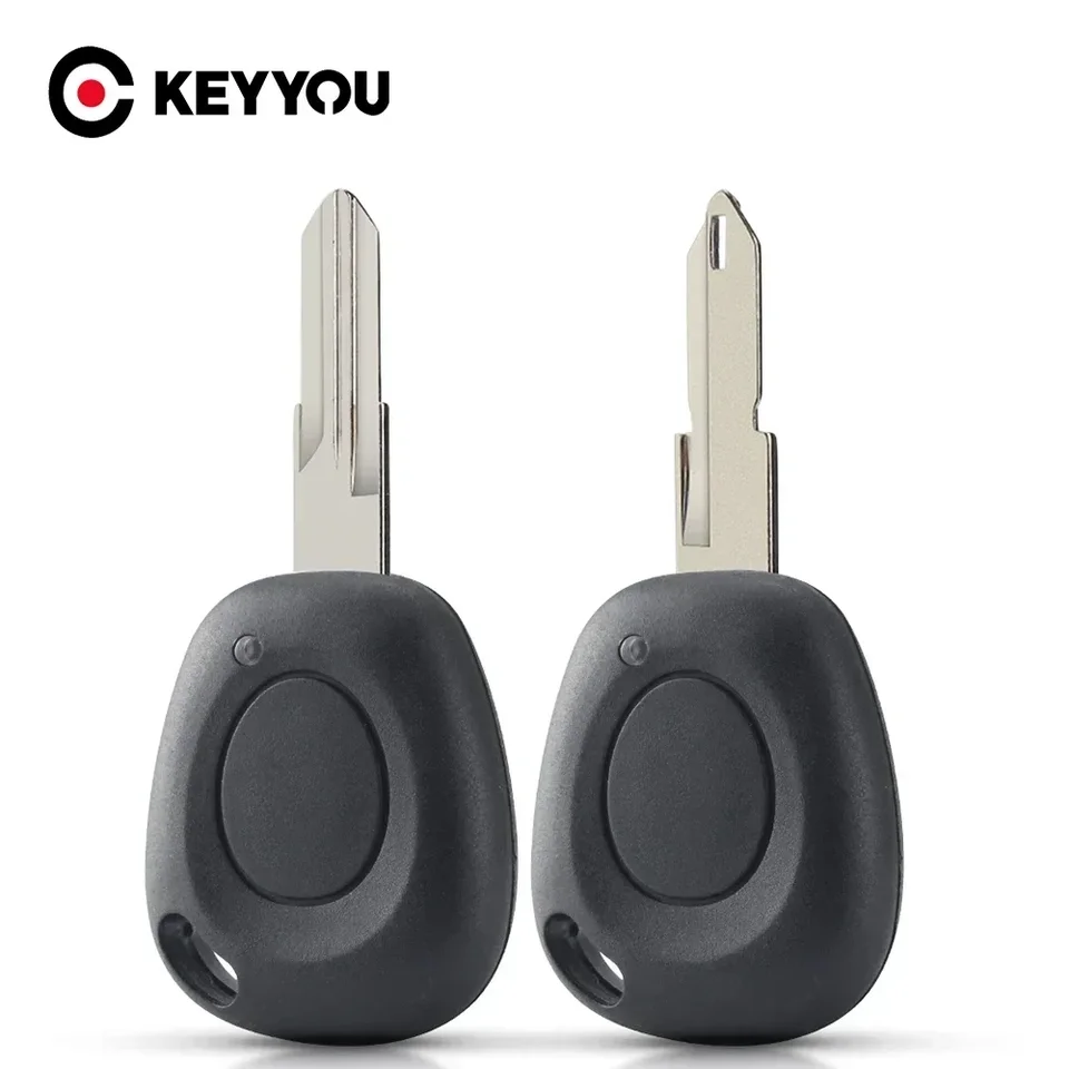 Keyyou 5pcs Výmena 1 gombík vzdialený puzdro na kľúče od auta pre roky 1999-2006 Renault Megane Clio Scenic Laguna Espace Lancia