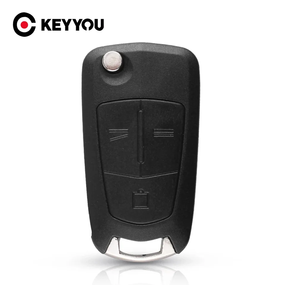 Keyyou flip diaľkový diaľkový automat shell puzdro pre vauxhall Opel Zafira A Vectra C Antigo Astra Omega Suprema Hu43 Blade