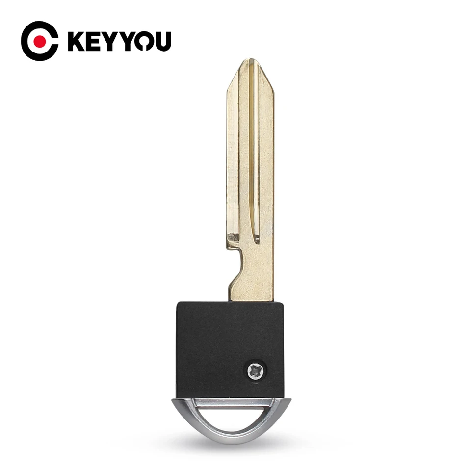 Keyyou Key Blade pre Nissan Infiniti Smart Prox Núdzový diaľkový diaľkový vložka FOB Nezostrihaná čepeľ Vložte kalu