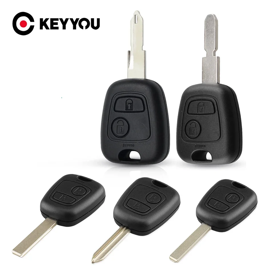 Keyyou pre 206 106 107 207 307 407 306 406 2 Diaľkové vozidlá na kľúče od diaľkového automobilu pre Citroen C1 C2 C3 C4 XSara Saxo Picasso