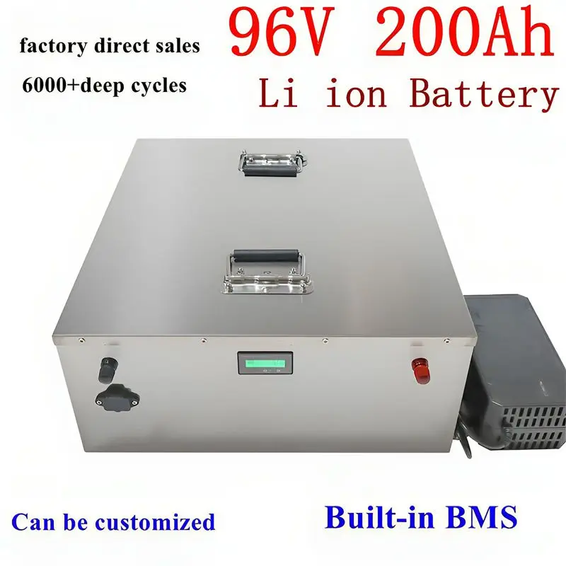 KF BATTERIE LITHIUM-ION Nabíjateľné, étanche 96v, 200AH, filmový ión, pour Excavateur, Véhicule, AGV, pour bateau, sicile, avic c c