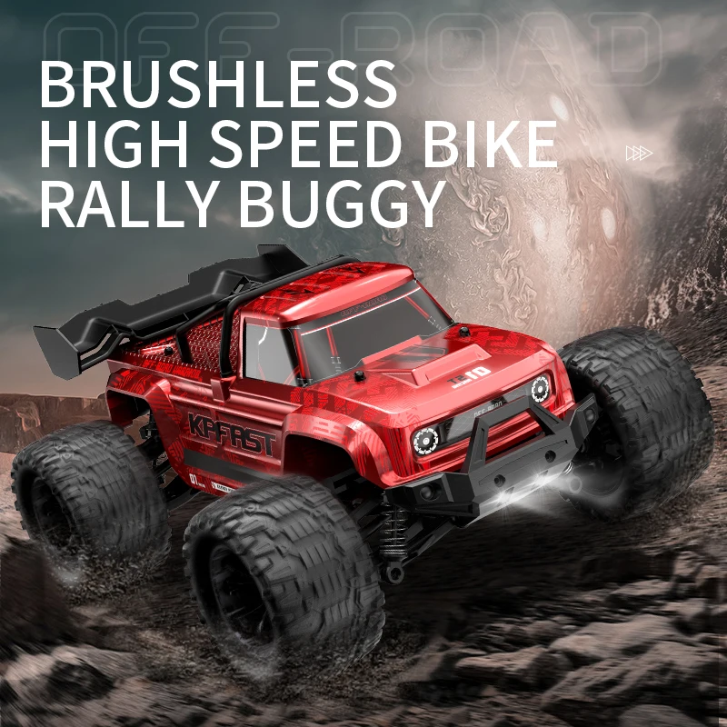 KF18 1:14 Brushless RC CAR s LED svetlom vysokorýchlostného vozidla 4WD 2,4G diaľkové ovládanie terénnych hračiek pre kamióny pre deti darček pre deti