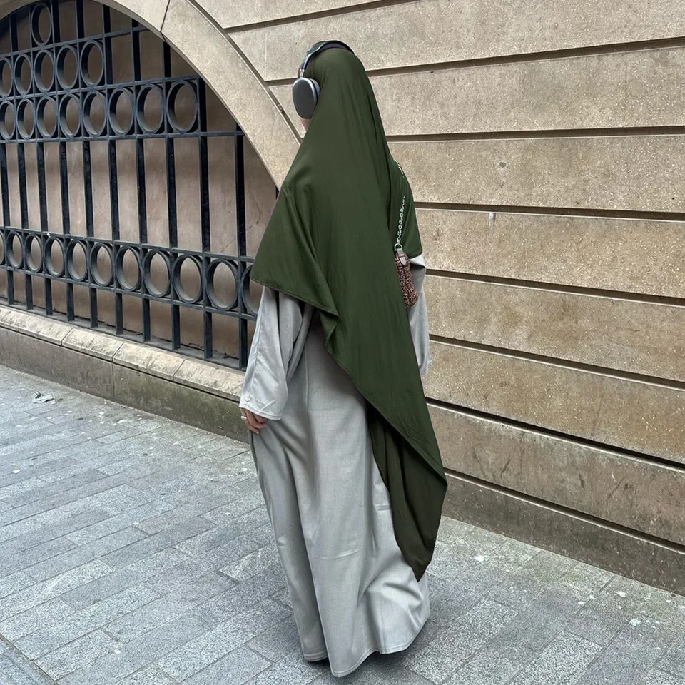 Khimar Vysoko kvalitný moslimský skromný modlitebný odev dlhý hidžáb Islamské oblečenie Eid ramadán Turecko Veľký šál niqab dubaj turban