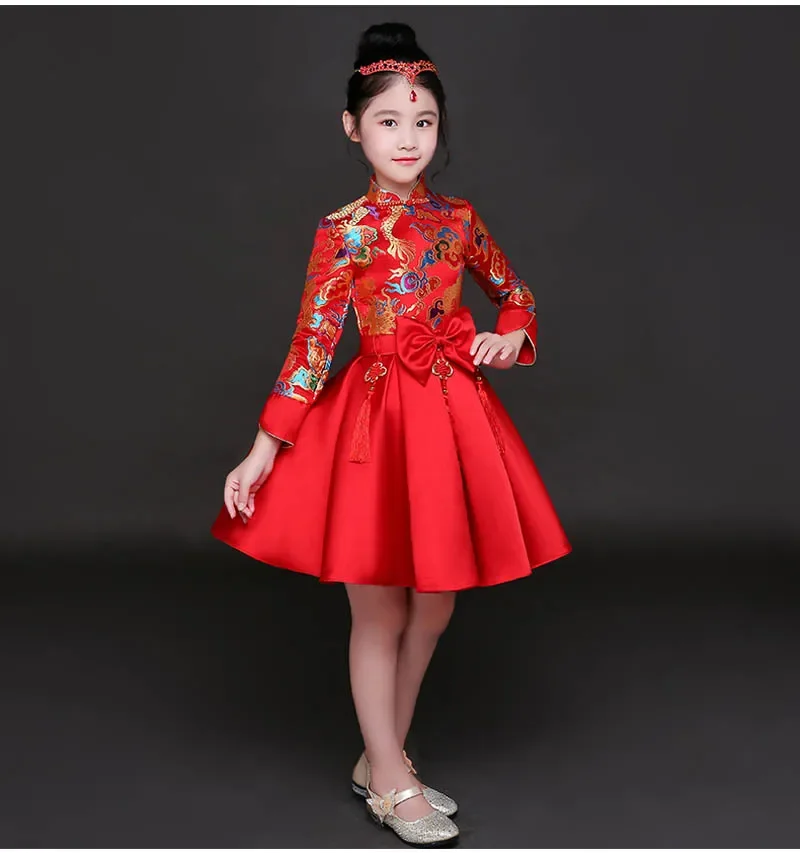 Kid China Dress of the Tang Dynasty Čínske tradičné odevy Hanfu Dragon kostýmové nohavice pre deti