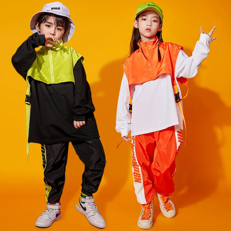 Kid KPOP Hip Hop Clothing Mikina bez rukávov bunda