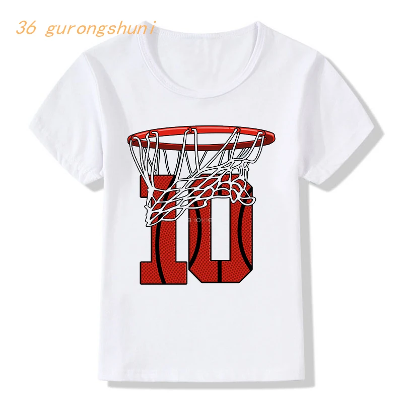 Kid Tirt pre dievčatá oblečenie Detské tričko Dievčatá basketbal číslo 6 7 8 9 10 rokov Grafické tričká Detské oblečenie chlapcov oblečené