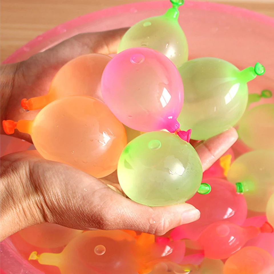 Kids 120ks doplňte vodné bomby Balón s 120ks gumové pásy s 1ksrou rýchlym náplňou náplňou náradia letná plážová hračka