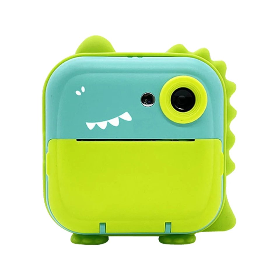 Kids Instant Print Fotoaparát 2400 W High-ish Digital Camera s 2,4 '' obrazovkou karikatúrou beznádejnou tepelnou tlačiarňou s dvojitým objektívom