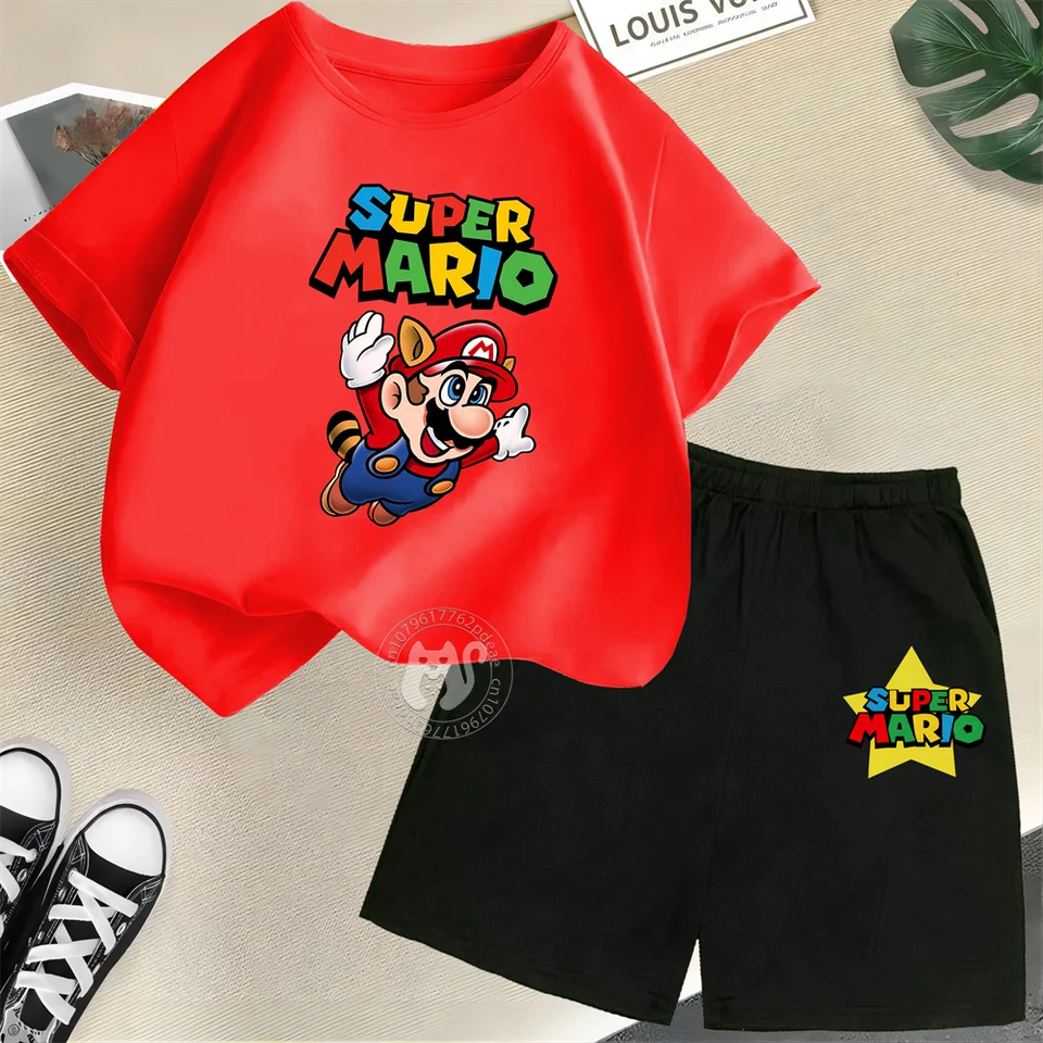 Kids leto letné 100% bavlnené tričko značky Mario Pattert Tlačené chlapci Dievča