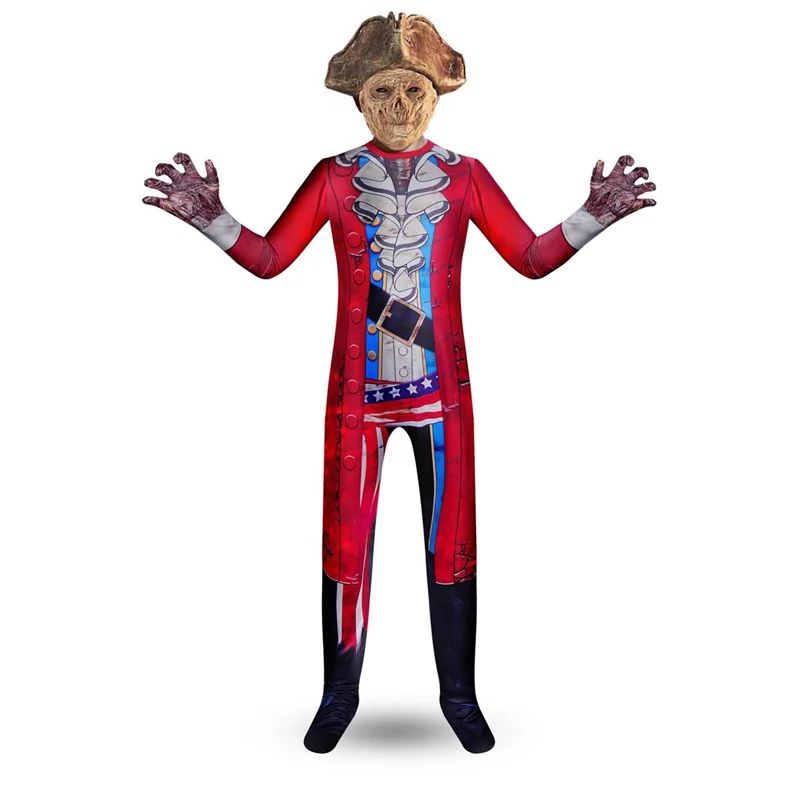 Kids Pirate Pirate Cosplay kostýmy Zombie pirátsky kapitán kombinézy na Halloween Party Dreys -Up Outfits
