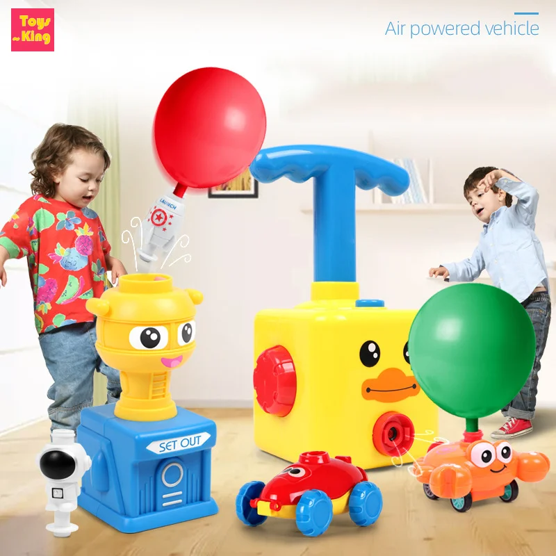 Kids Power Balón spustenie veže hračky Puzzle Zábava vzdelávanie zotrvačnosť Air Power Balón Vedecká veda Experimen hračky pre deti darček