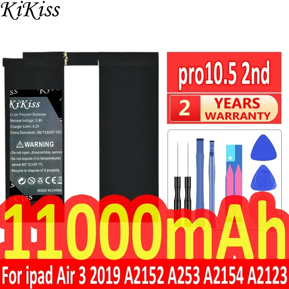 Kikiss Battery 11000MAH Pro10.5 2. pre iPad Air 3 Air3 (2019) A2152 A253 A2154 A2123